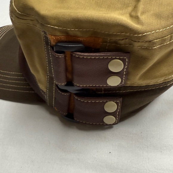 Gracehats Brown and Tan Men's Cadet Cap - Picture 2 of 10